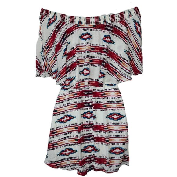 Show Me Your Mumu Casita Todos Santos Cloud Off The Shoulder Mini Dress S Boho - Picture 5 of 9